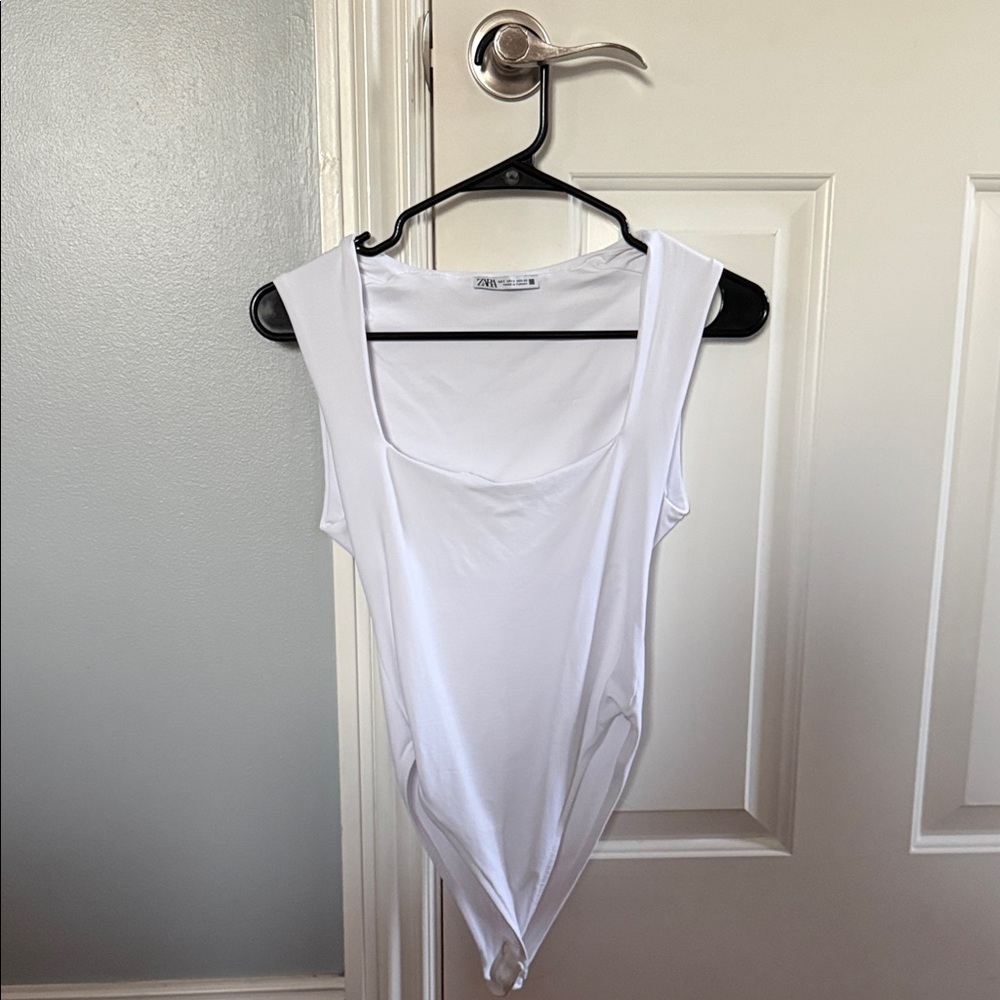 White Sleeveless Top